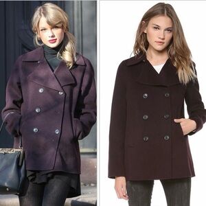 Vince Wool Peacoat Blazer Jacket Purple Women’s Size Large Pristine Condition